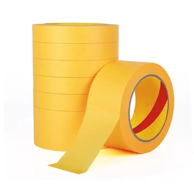 Taśma maskująca klasy przemysłowej Kraft Paper Gummed Tape Złota ochrona lakieru w sprayu Piękno