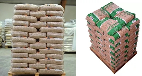 Opakowania plastikowe 15 kg Drewniane pelety na prasowane naturalne paliwo stałe