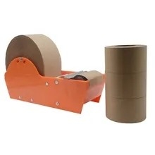 Niestandardowe drukowanie logo Kraft Paper Packaging Tape Nowa ochrona środowiska