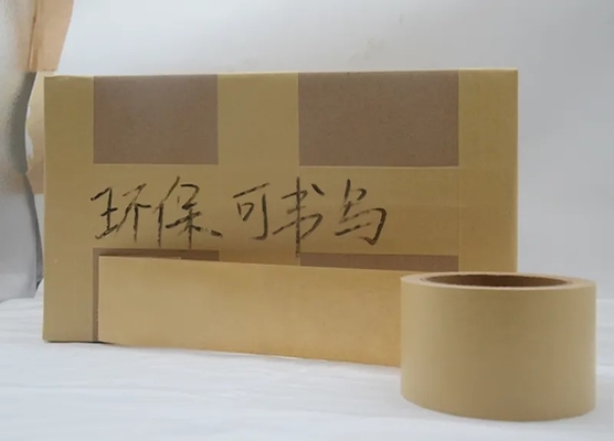 Niestandardowe drukowanie logo Kraft Paper Packaging Tape Nowa ochrona środowiska