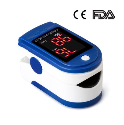 Bezpieczny pulsoksymetr 58 * 32 * 33,2 mm 1060 hPa z monitorem pracy serca Dwukolorowy OLED