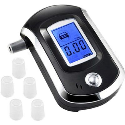 Wyświetlacz LCD Szybka analiza Tester alkoholu w wydychanym powietrzu z ustnikiem