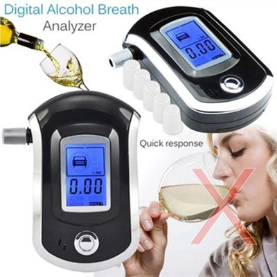 Wyświetlacz LCD Szybka analiza Tester alkoholu w wydychanym powietrzu z ustnikiem
