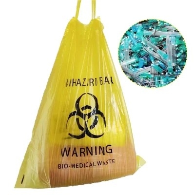 Biodegradowalne jednorazowe worki na śmieci LDPE / HDPE Biohazard